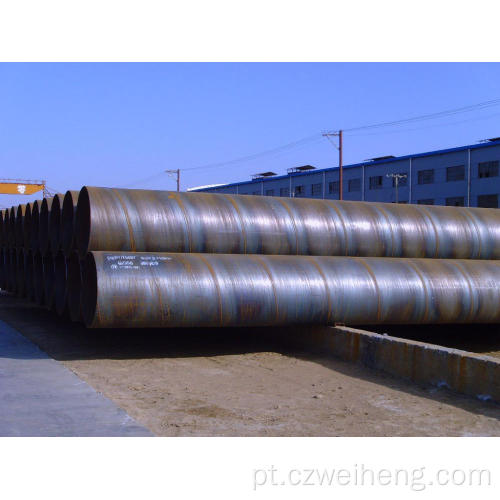 ASTM A53 SSAW Gr.B espiral soldada 32 polegadas carbono tubos de aço